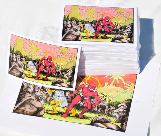 Strength Monsters Post Card